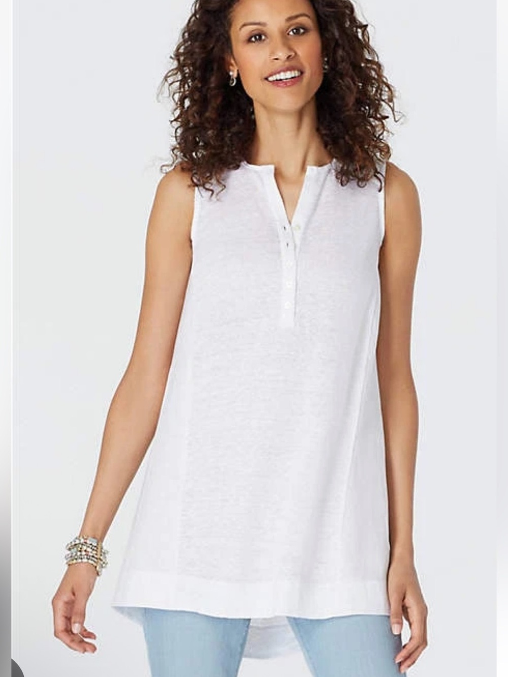 J. Jill Love Linen sleeveless tunic top